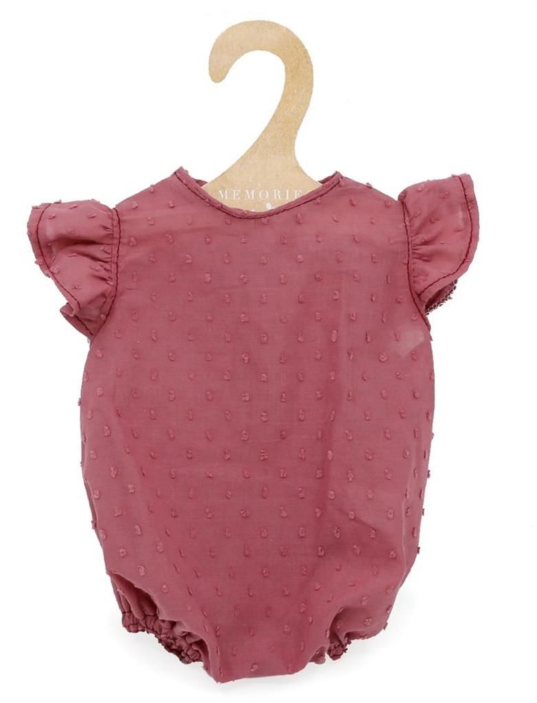 Asi Puppenkleidung Sommeranzug Kurzarm bordeaux multicolor