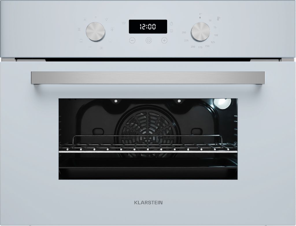 Klarstein SpaceSmart Einbaubackofen - 41 L, 8 Funktionen, Dampfreinigung, Doppelt Verglaste Tür, Digitaler Timer, , Einbau-Backofen Ohne Kochfeld,...