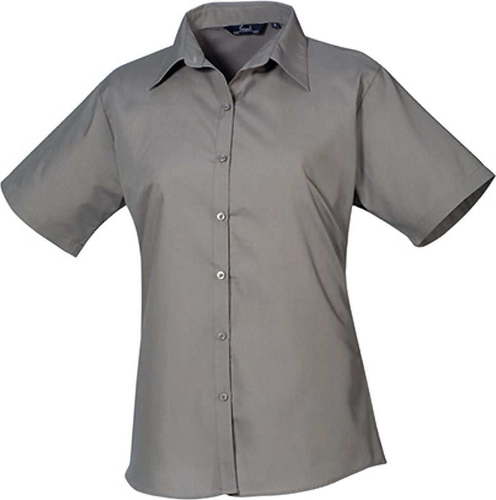Premier Workwear Women ́s Poplin Short Sleeve Blouse