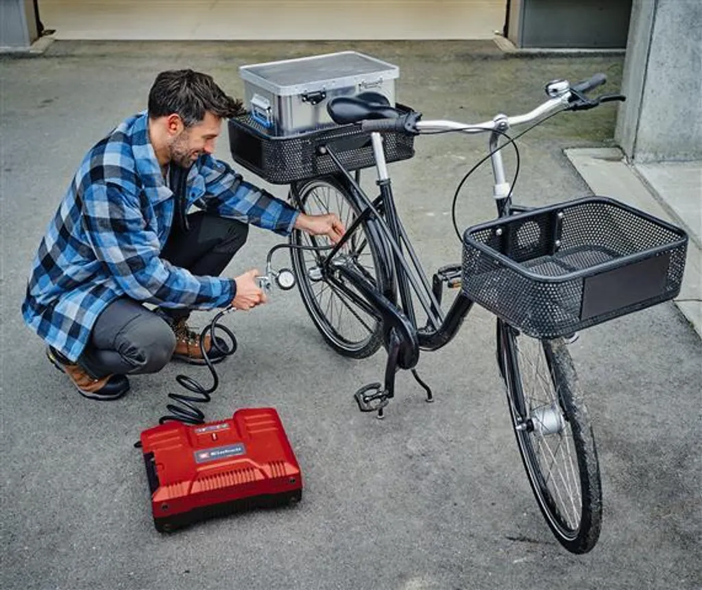 Compresseur portable Einhell sans fil pour gonfler pneu sans effort - 8