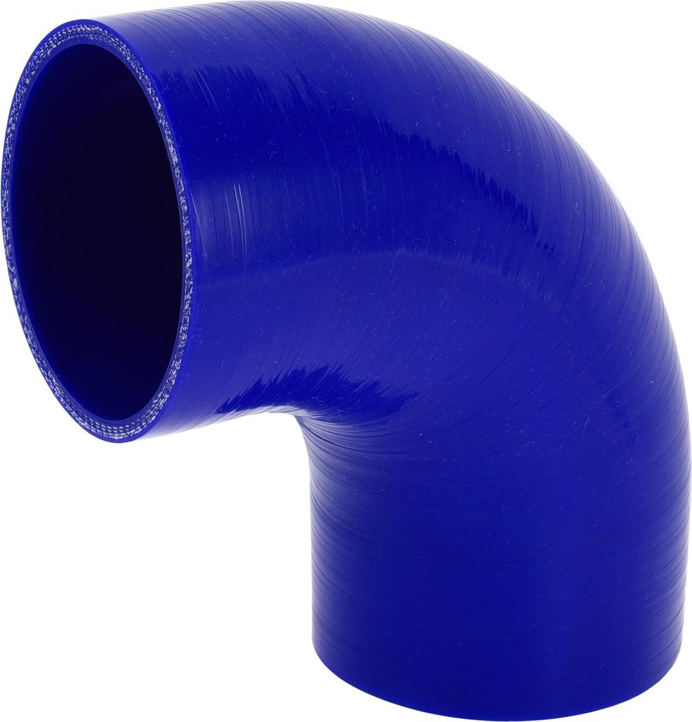 1 Stück 83mm/3,27" ID 102mm/4,02" Länge 90 Grad blau Autosilikonschlauch Kühlmittelschlauch Universal