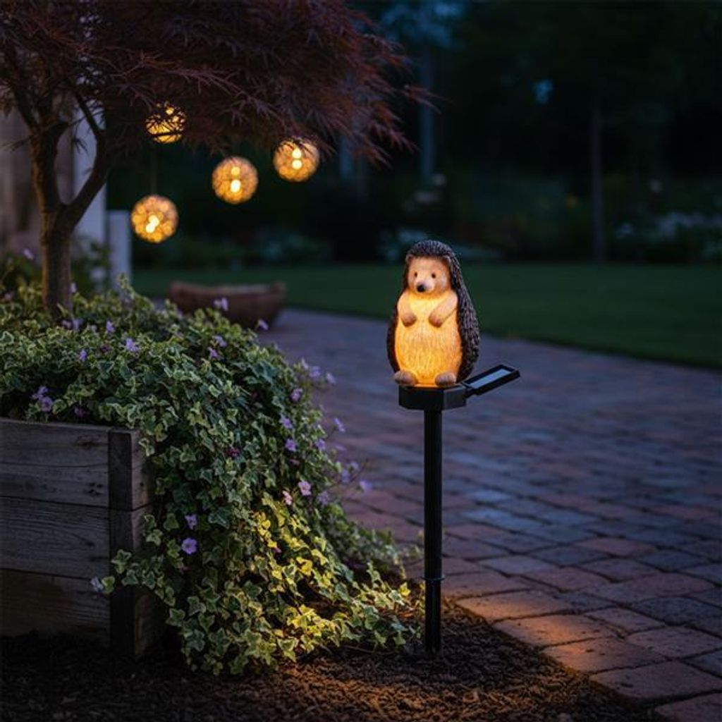 LED Solar Deko-Tiere als Gartenstecker