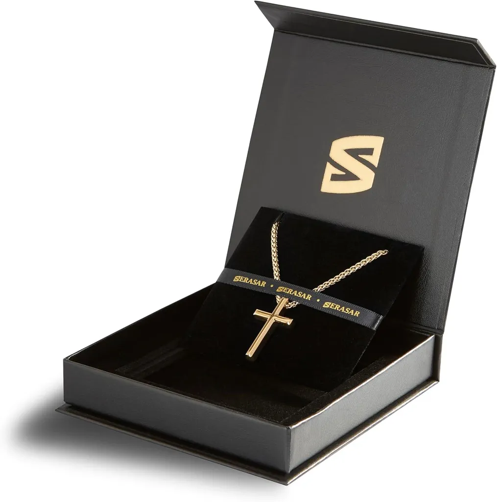 SERASAR Destiny Collana Uomo Robusta | Oro Acciaio 316L Waterproof - 2