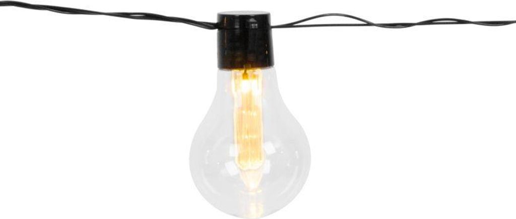 Kette Strend Pro Garden, Glühbirne, Solar, 10x LED, 2,7+3 m
