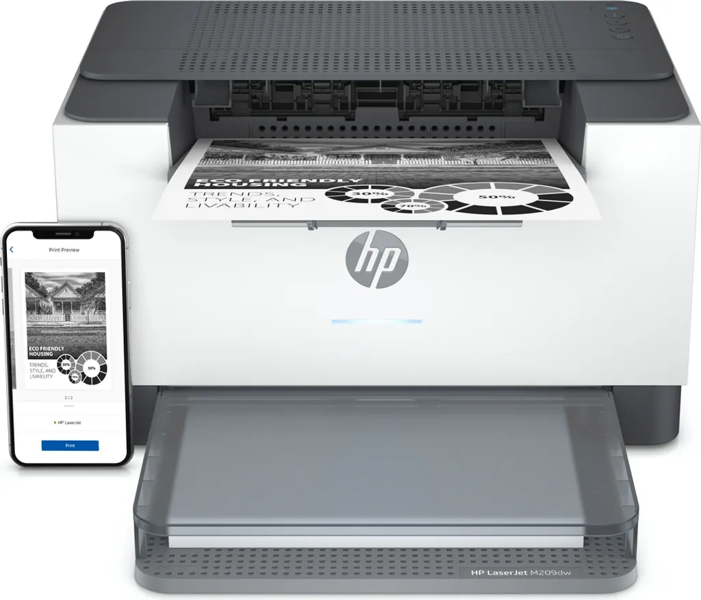 Imprimante laser HP 6GW62EB19 Compacte avec Impression Rapide et Nette - 5