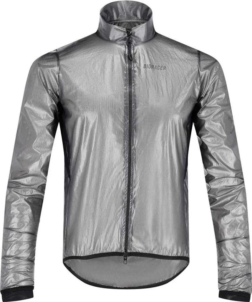Veste cycliste grise imperméable Bioracer Rainy homme en taille L