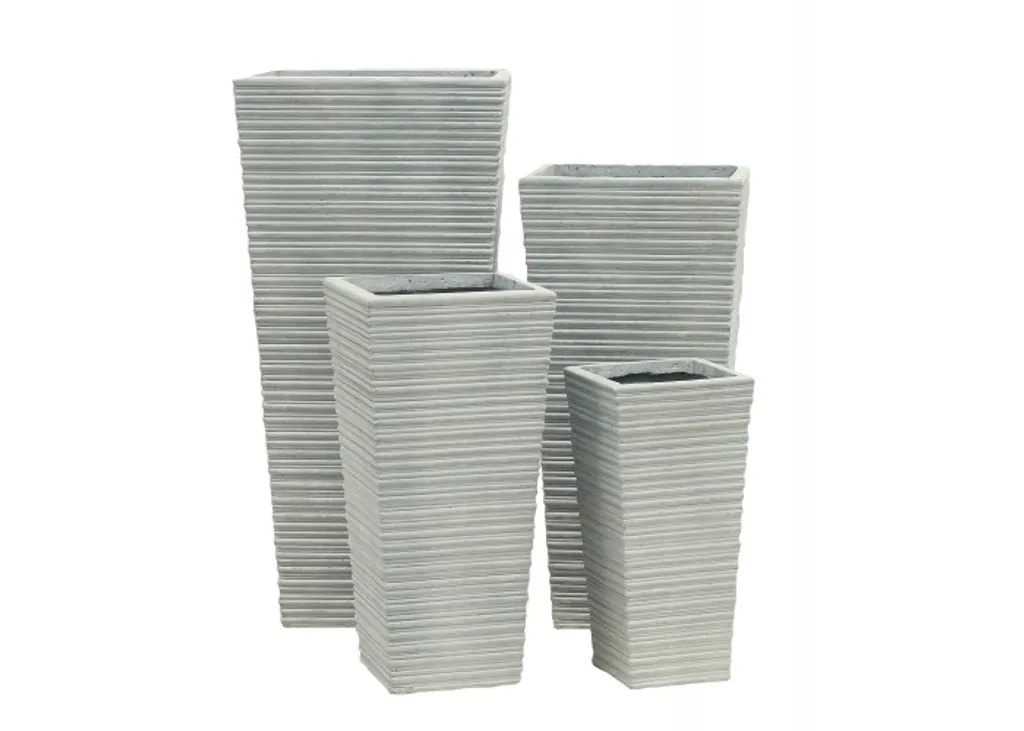 Pot de fleurs G21 Stone Linea 59 cm pour jardin et terrasse moderne