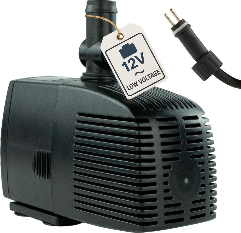 Ersatzpumpe ohne Trafo 1500 L/H | 12V AC | 25W | 8m Kabel | Produktbild 