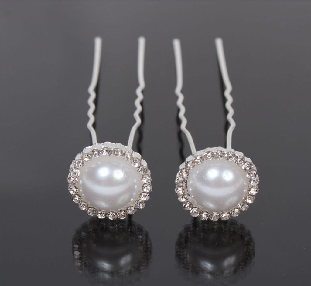 2 Haarnadeln Perle