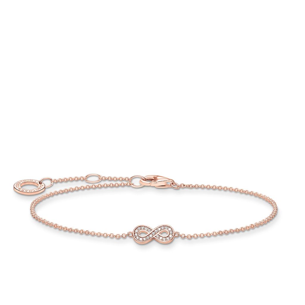 Thomas Sabo Armband Infinity A2003-416-14 Silber vergoldet Länge 19 cm