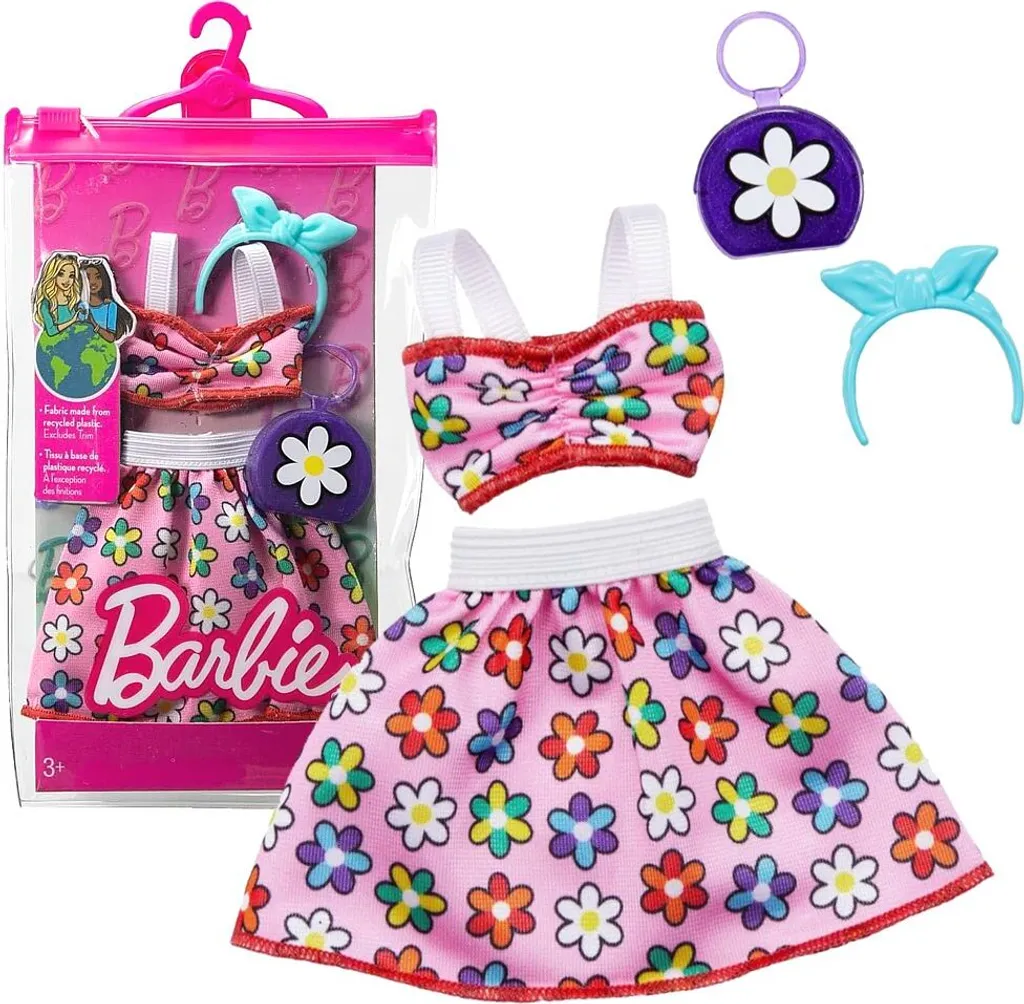 Vêtements Barbie pour Vacances d'Été : Look Summer & Flower Multicolore