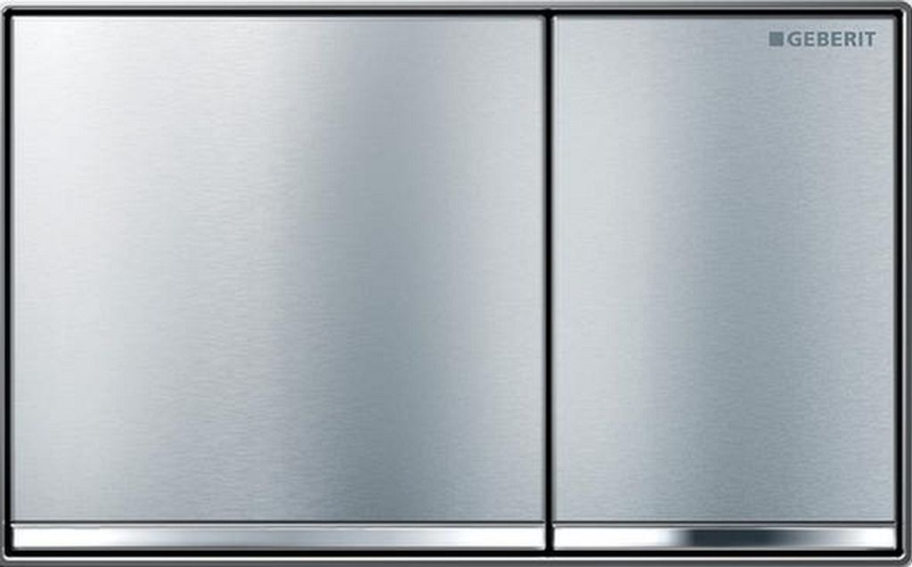 Geberit Omega60 Betätigungsplatte, für 2-Mengen-Spülung, flächenbündig, eckig, 115.081.GH.1