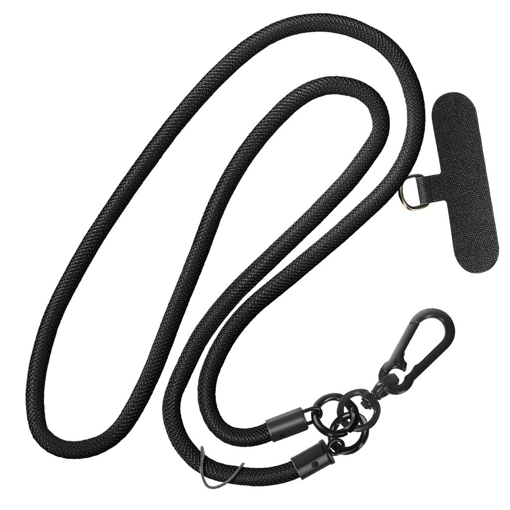 Avizar, Nylon geflochtene Handykette, HandyHold, 60cm, Schwarz