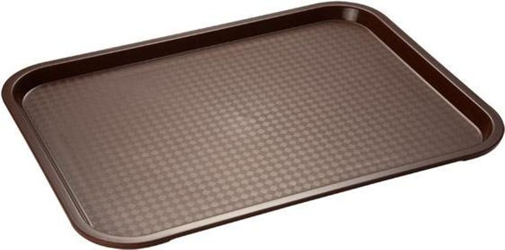 APS 542 Tablett FAST FOOD, 6er-Set, Polypropylen, 45 x 35,5 cm, Germany, braun