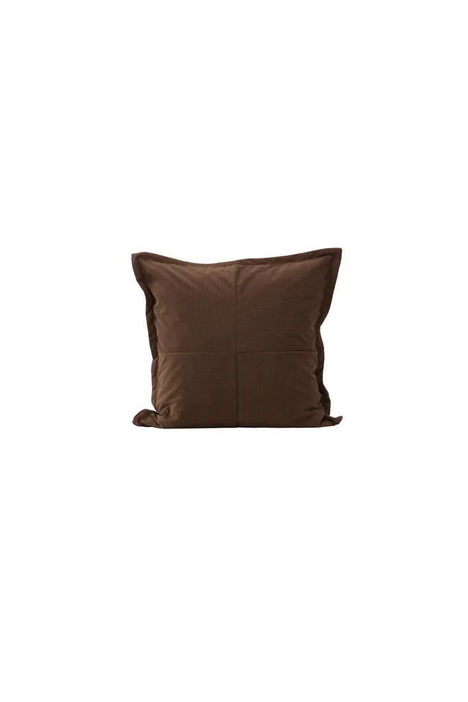 Fodera Cuscino Happiness Marrone 50x50 - Lavabile e Resistente