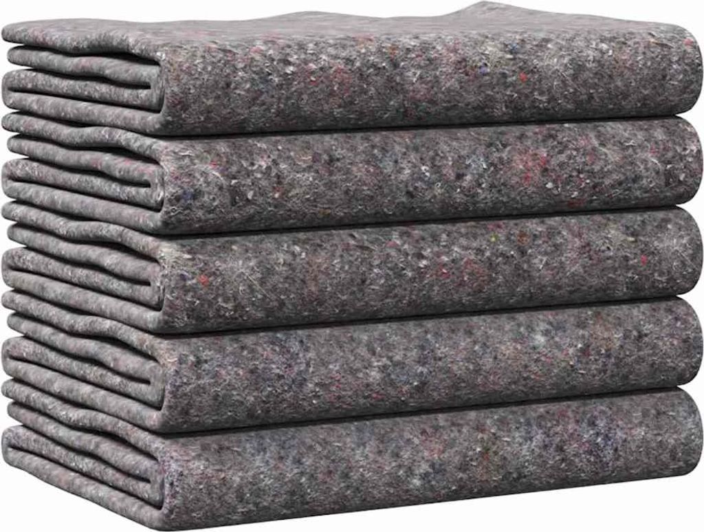 Deky na stěhování 5 pcs Šedá 150 x 200 cm textil Obrázek produktu 