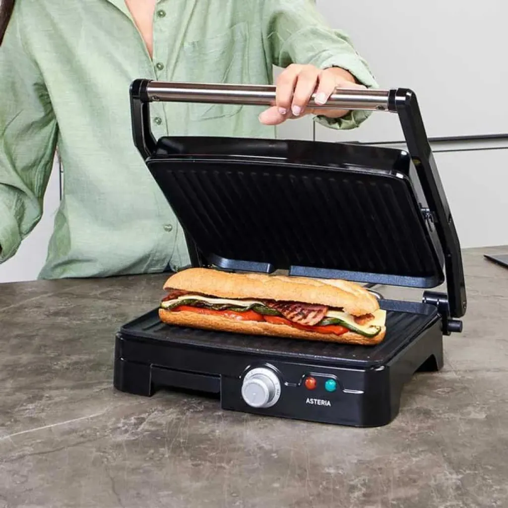Grill électrique multifonction Taurus 2200W à ouverture 180° flexible - 6