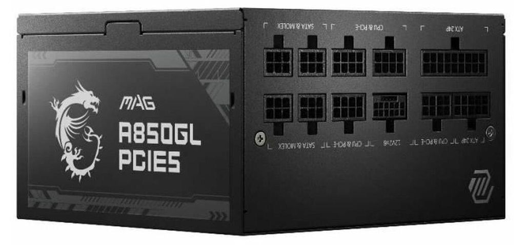 Zasilacz do gier MSI MAG A850GL PCIe 5.0 850 W Zdjęcie produktu 