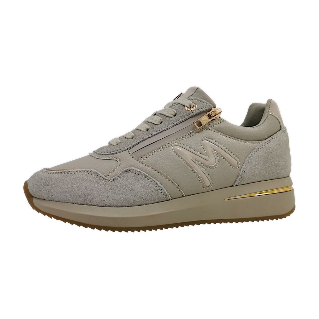 Mexx Lenthe sportlicher Schnürer Beige in Gr. 41