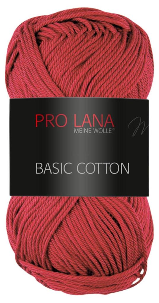 Pro Lana Basic Baumwolle 50g (31) rot-dunkel Produktbild 