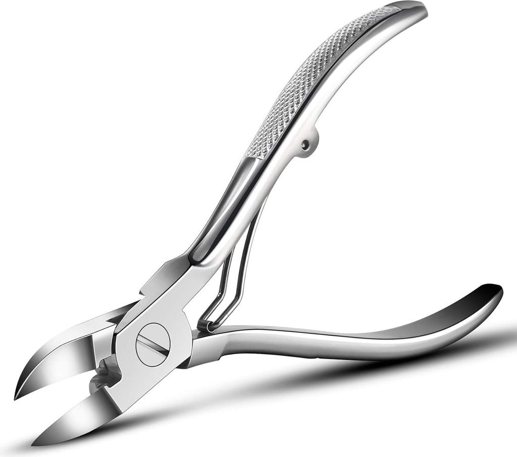 Fußnagelknipser für eingewachsene oder dicke Fußnägel, Fingernagelknipser aus Edelstahl, hochwertiger Fußnagelschneider mit Anti-Rutsch-Griff