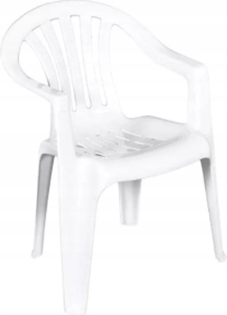 Sedia da giardino in plastica Zirkon bianca Immagine del prodotto 