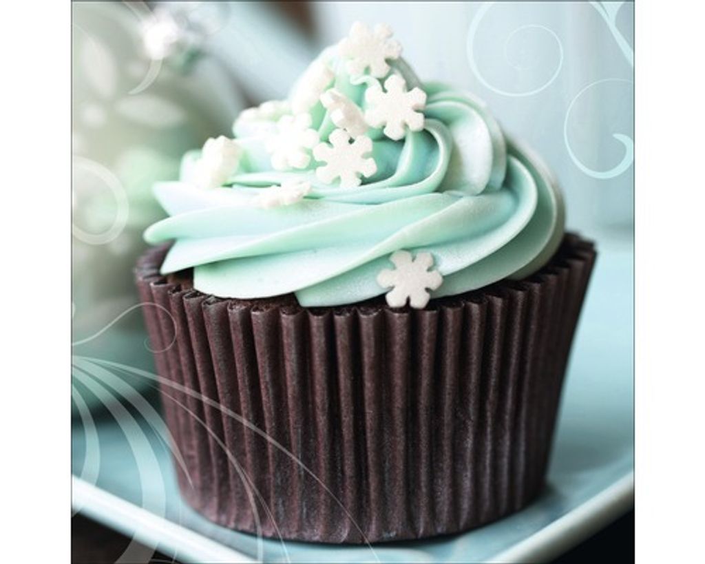 Glasbild Brown Muffin 50x50 cm