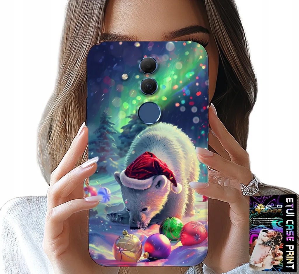 Cover Natalizia Huawei Mate 20 Lite: Orsetti Cute + Screen Protector