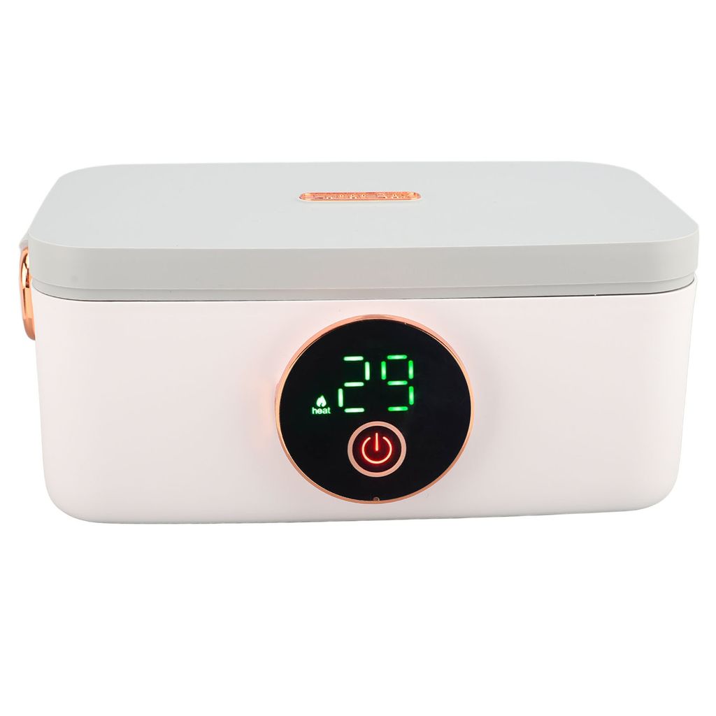 Ciotola Termica RjcdOPL Da 1L – 40W Ricaricabile USB – Pranzo Caldo In Ufficio E Campeggio – Viola Con Acciaio Inox - 4