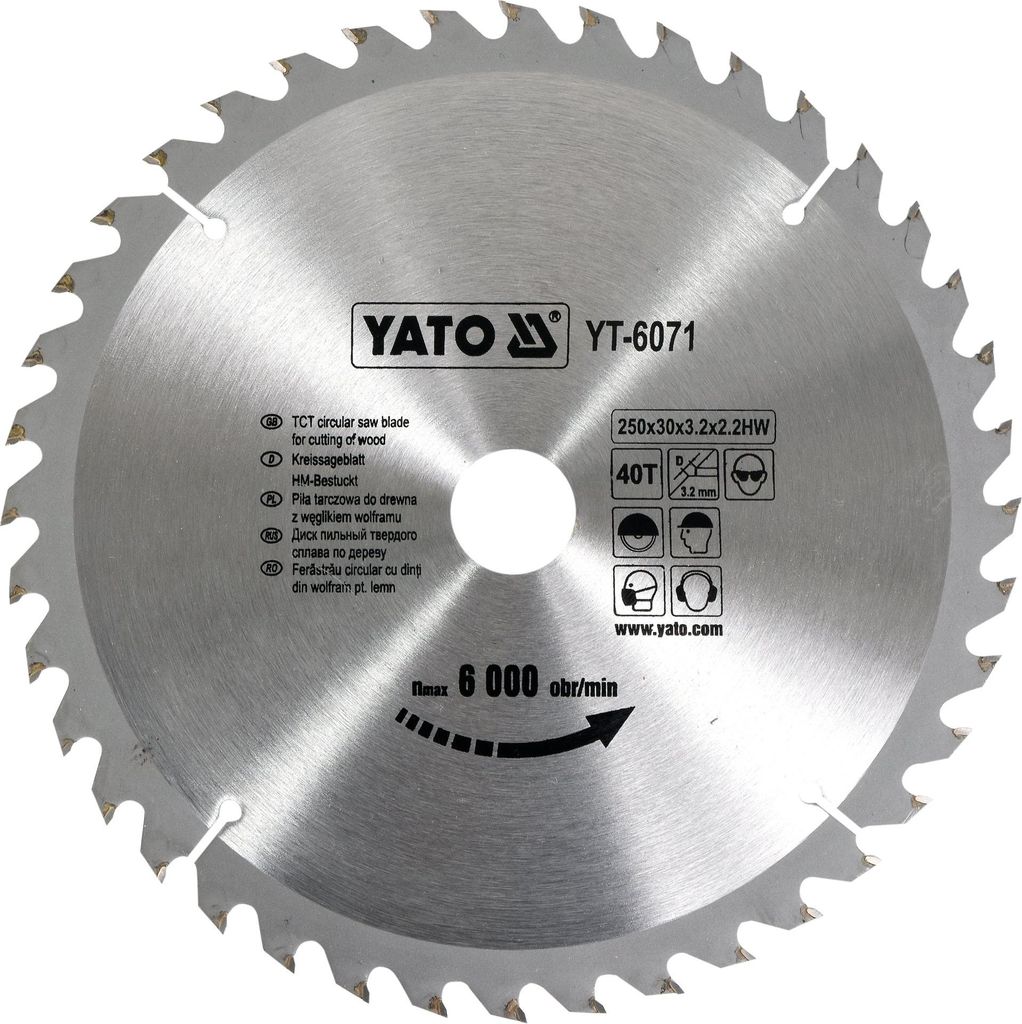 Lama in metallo duro 250x30mm 40Z Immagine del prodotto 