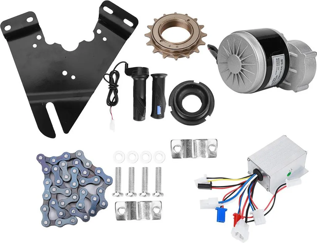 Kit de Conversion Vélo Électrique 24V 250W en Métal Robuste Complet