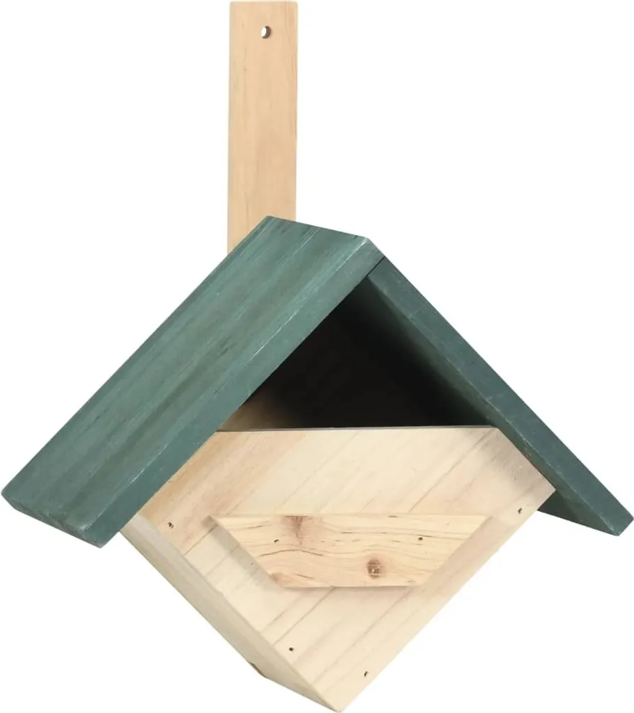 Maisons oiseaux vidaXL en sapin 4 pièces - Abri de nidification durable