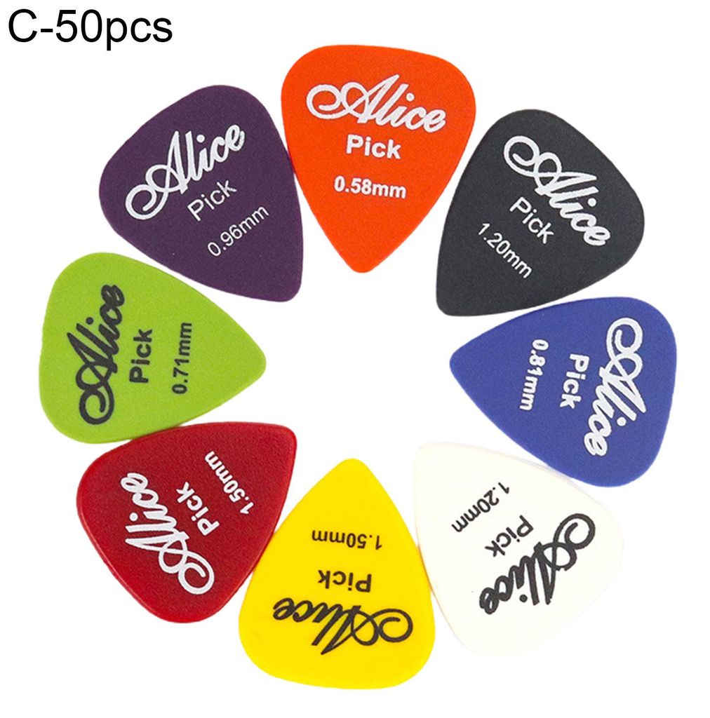 1 Box Gitarrenplektrum Tragbares, formstabiles ABS-Plektrum für Akustik-, Folk- und E-Gitarren für Musiker C