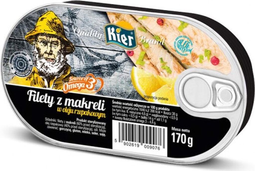 Kier Filet z Makreli w oleju 170 g Zdjęcie produktu 