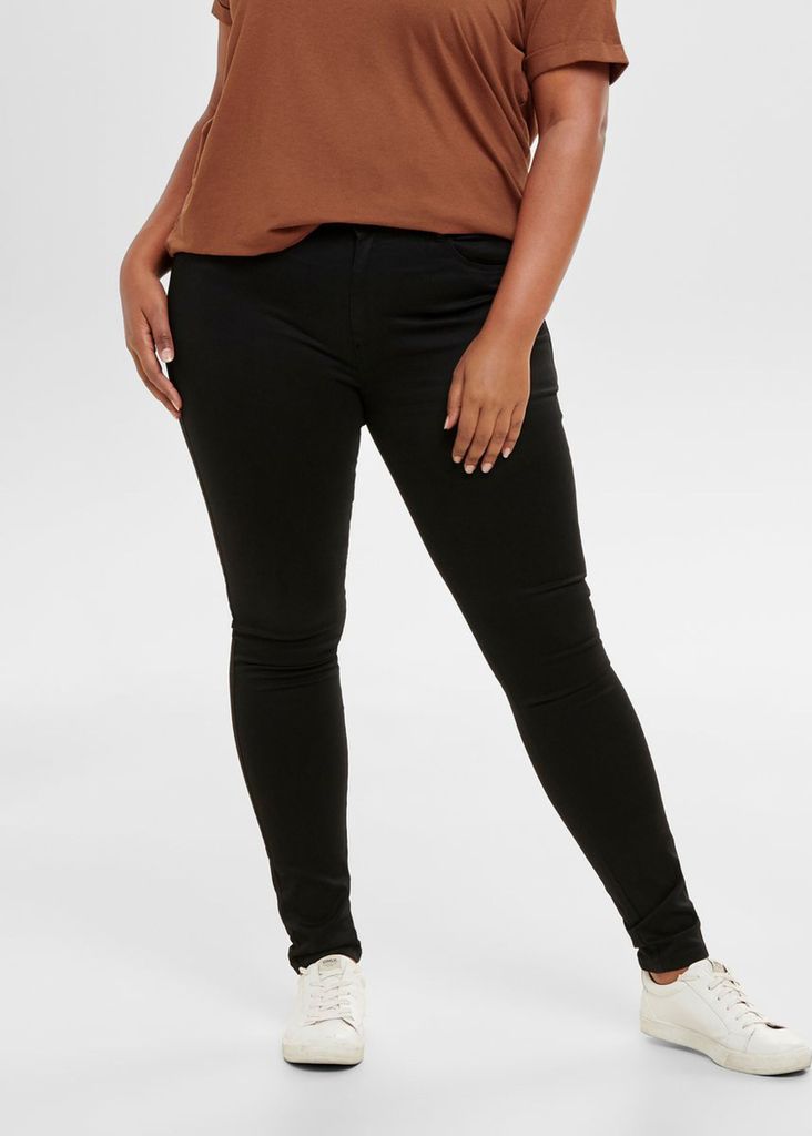 Damen Skinny Jeans High Waist Denim Große Größen Plus Size Übergröße - 42W / 32L