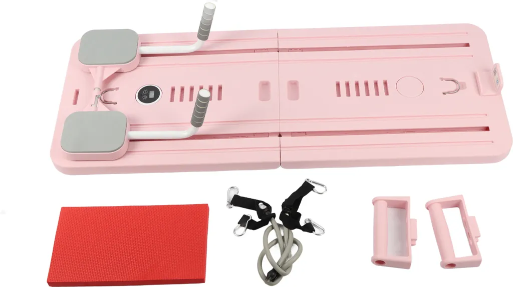 Planche de pompes 4 en 1 multifonction rose avec minuterie intégrée