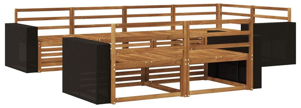 Outdoor-Sofagarnitur 7 pcs Natur