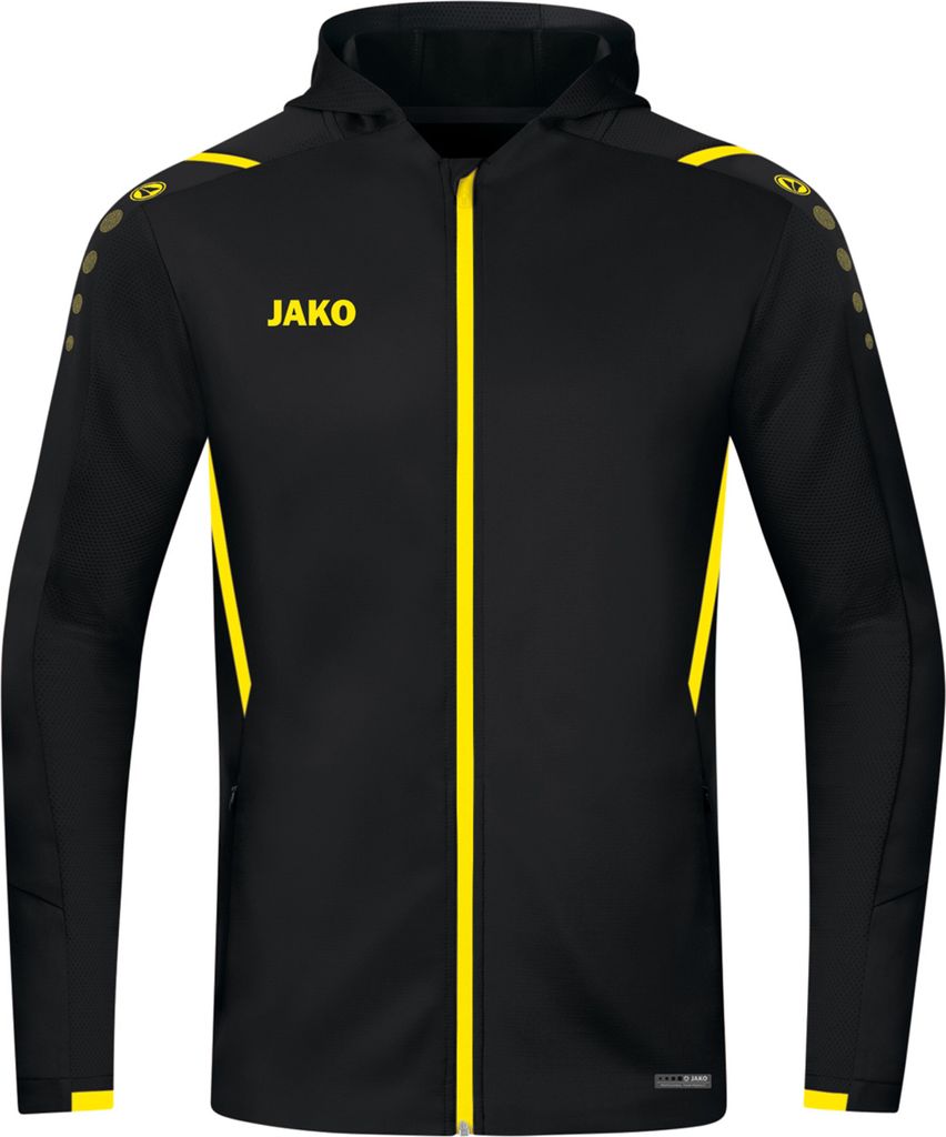 Jako Challenge Kapuzenjacke Kinder - Schwarz / Citro