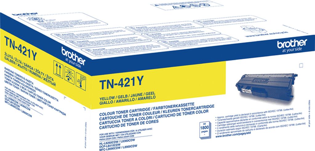 Brother TN421Y - Giallo - Originale - Cartuccia di toner Immagine del prodotto 