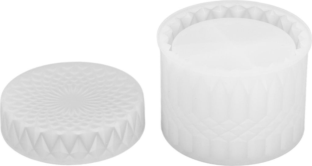 Silikonform -Epoxidharz mit Deckel für Weihrauchkerzen kleine Pflanzen Ohrringe Ringe Münzenschlüssel