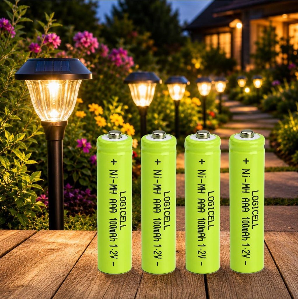 4 stück LogiCell NI-MH Akku Micro LR03 AAA 100mAh, 1,2V Produktbild 