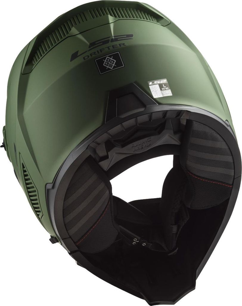 Motocyklový kask LS2 Drifter OF606 Matný Zelený M - Lehký a Obrázek produktu 