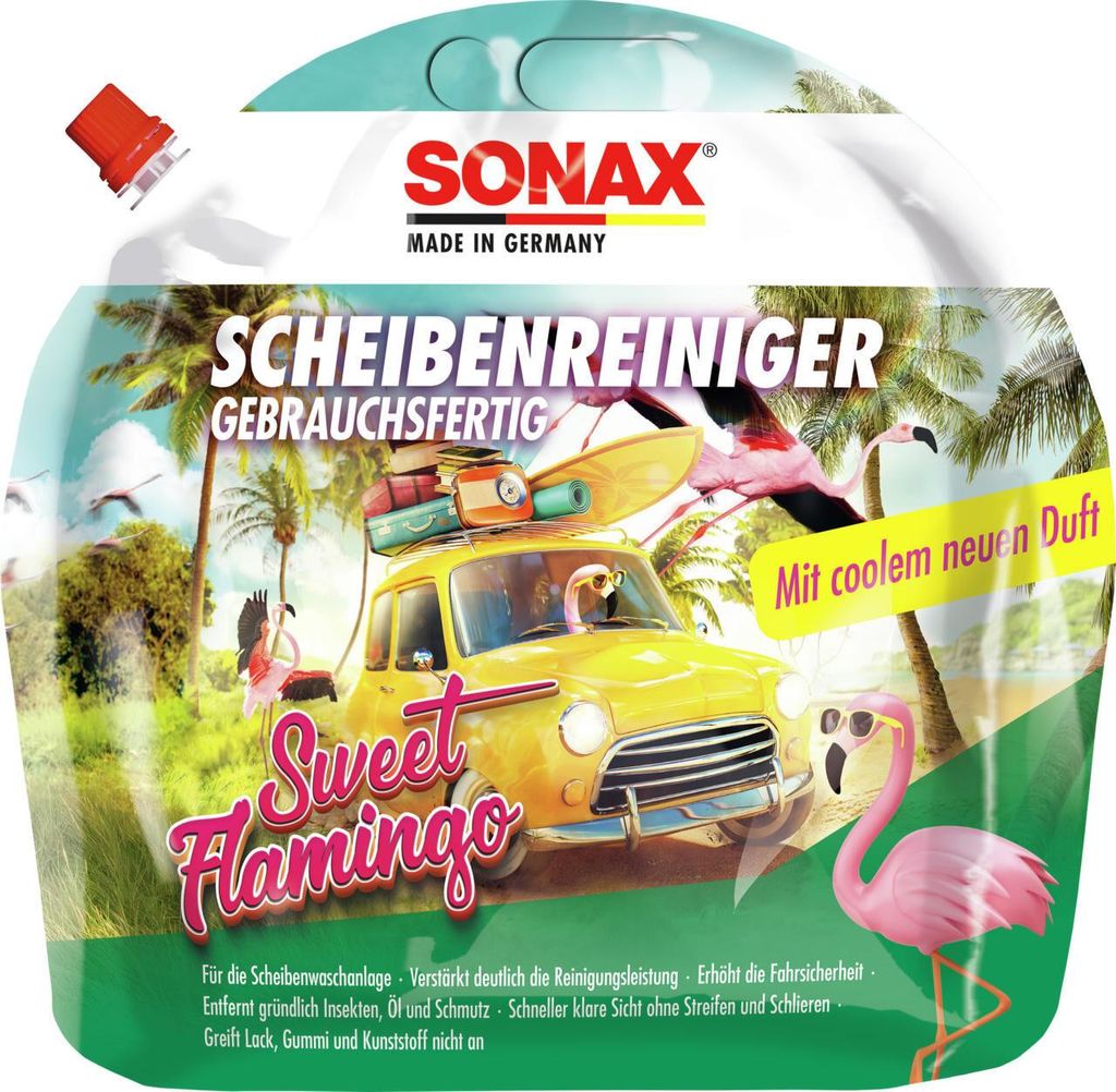 Sonax ScheibenReiniger gebrauchsfertig Sweet Flamingo 3 Liter