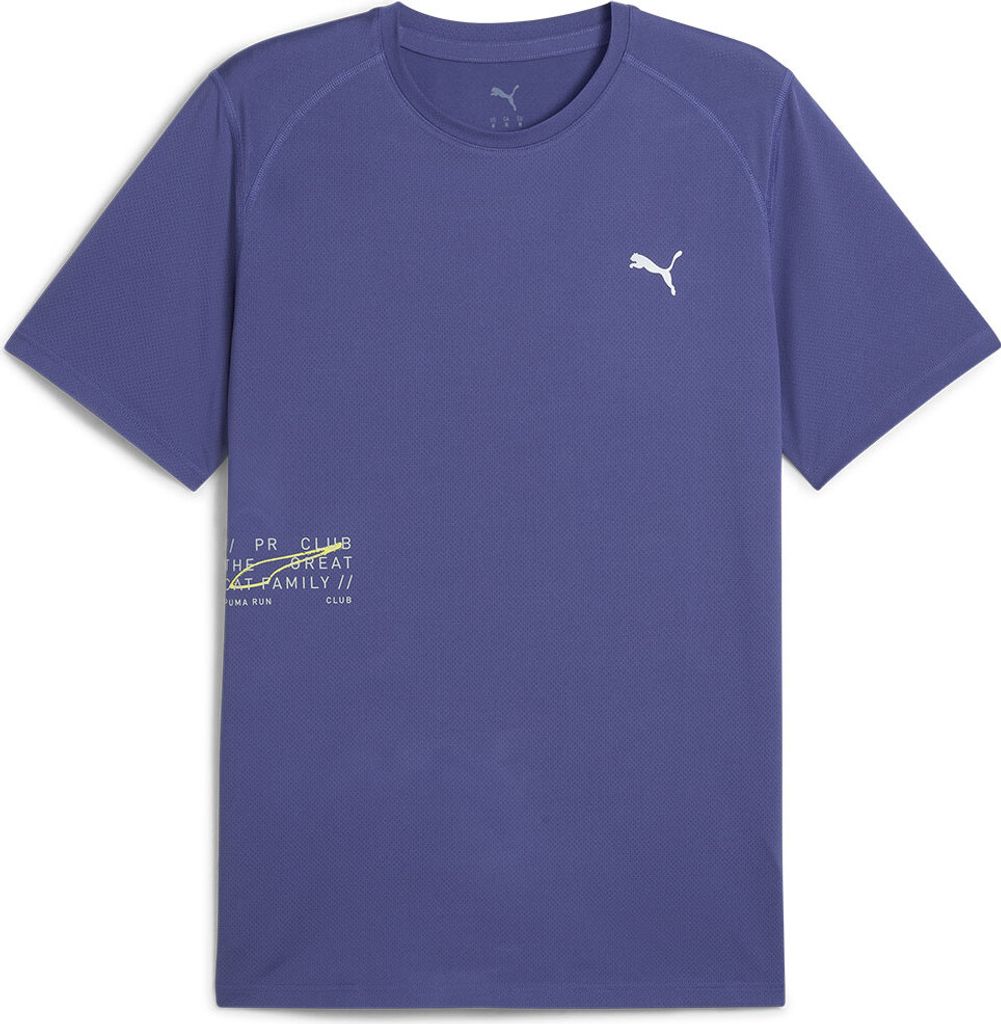 Puma M RUN GRAPHIC MESH TEE - blau, Größe:M