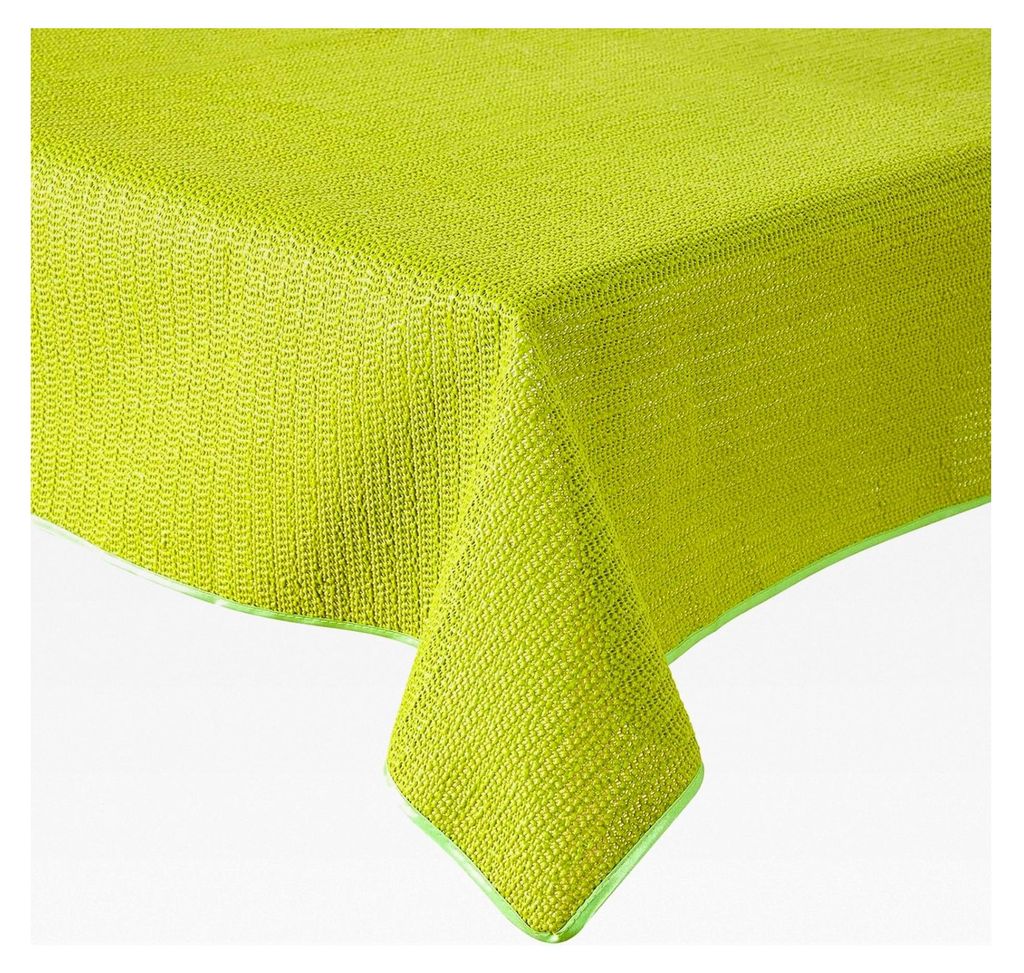 Gartentischdecke aus Weichschaummaterial, rutschfest und wetterfest, 6 Farben (Grün, 140 cm rund)