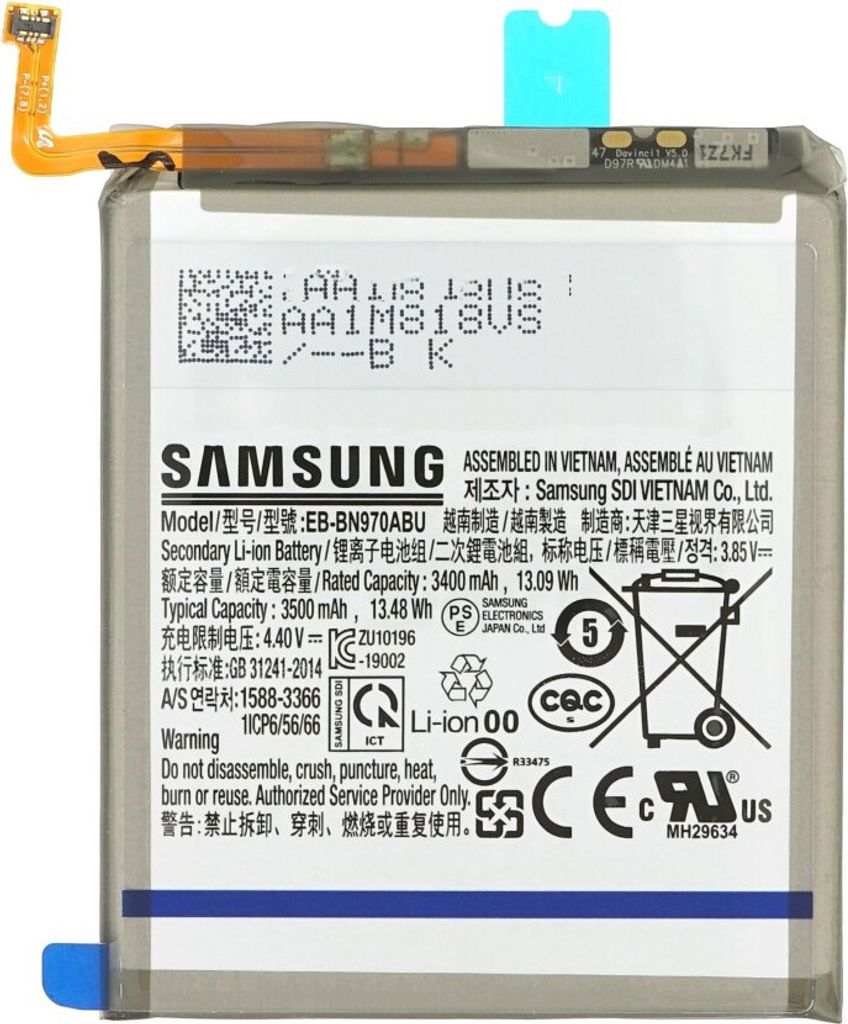 Original Akku Samsung Galaxy Note 10 SM-N970F EB-BN970ABU Produktbild 