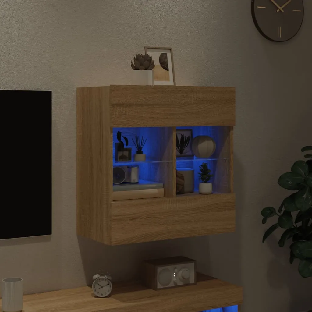 Trasforma il tuo Soggiorno: Mobile TV Rovere Sonoma con LED RGB - 5