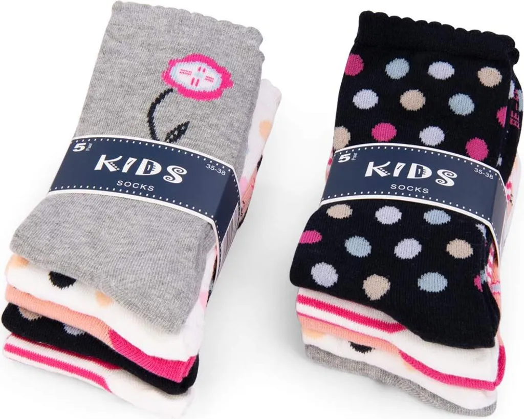 Kinder Socken 6 Paar Set - Baumwolle Socken Für Jungen & Mädchen