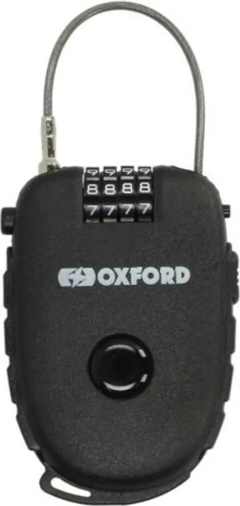 Cadenas OXFORD Retra Cable 4-f noir avec code à 4 chiffres ajustable - 2