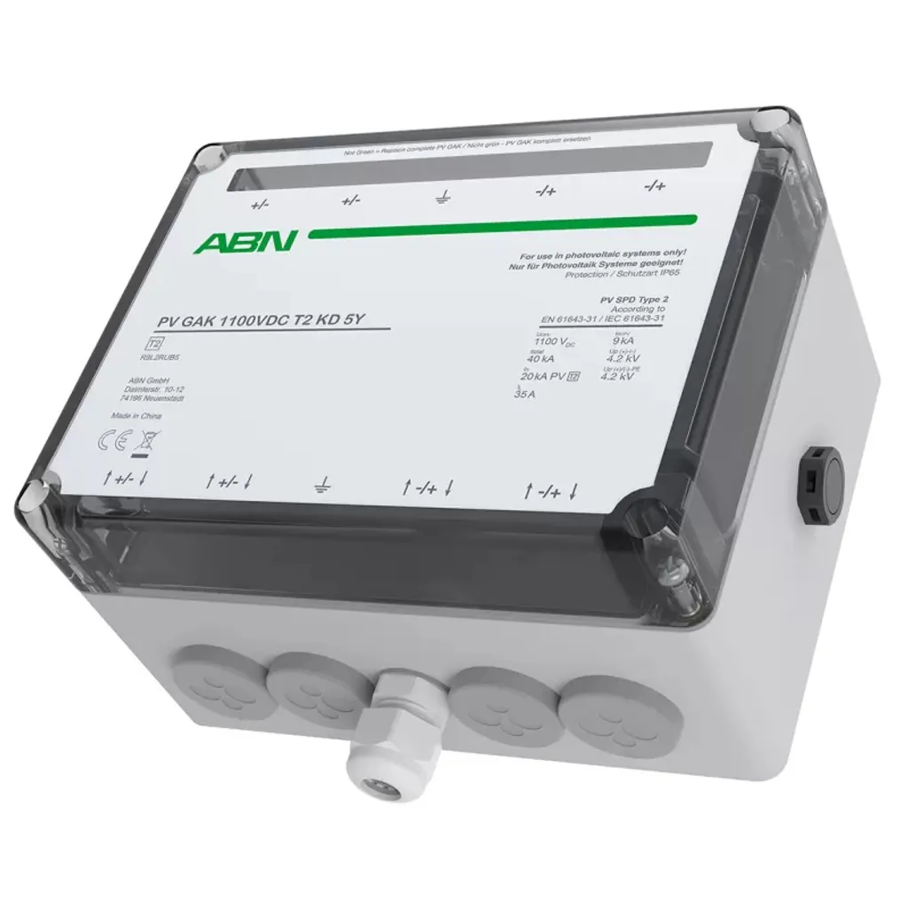 Coffret de Protection Photovoltaïque 1100V 2 MPPT ABN Type 2 GAK ÜSS